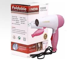 Nova Hair Dryer NV 1290 | Quick Dry Foldable Hair Dryer