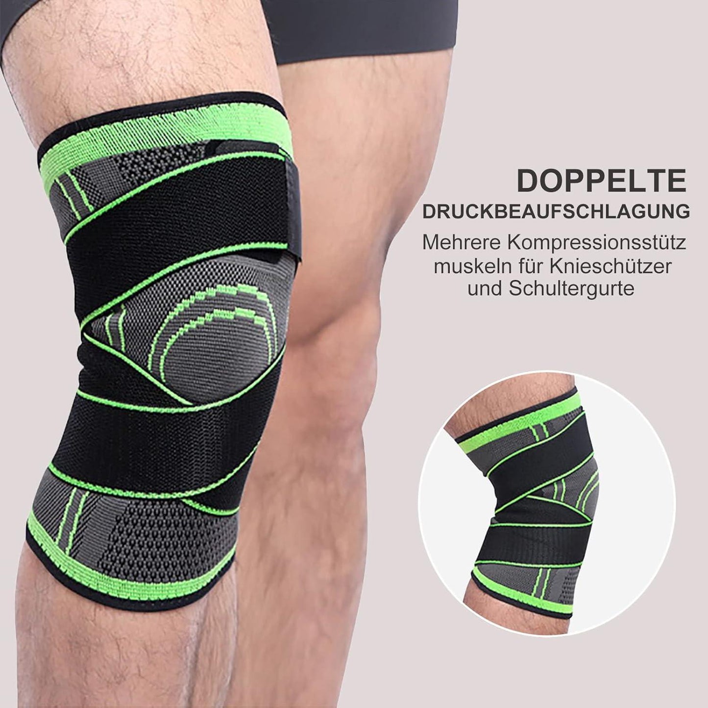 1pc Knee Support Band With Belt | Adjustable Knee Support Pad For Men And Women