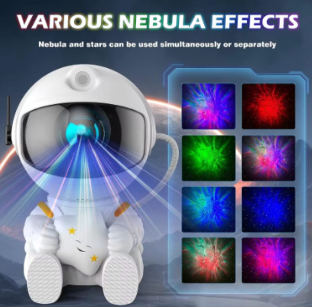 Astronaut Galaxy Star Projector Night Light Smooth Illumination Starry