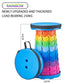 Portable Rainbow Telescopic Stool – Lightweight Collapsible Folding Seat